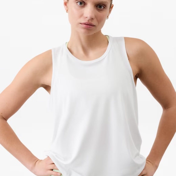 Athleta SOLAR UPF TANK, White, M, New with Tag - Picture 3 of 6